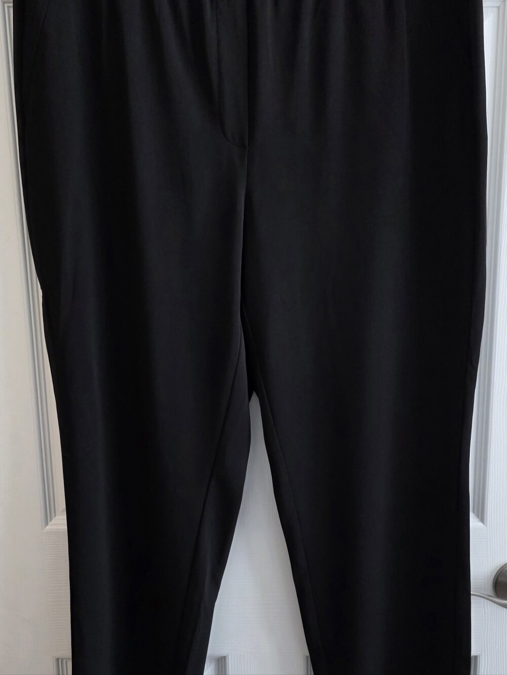 Chico's 2.5 Sz.14 Black Pants Elastic Zip Pockets Casual Comfort Activeware